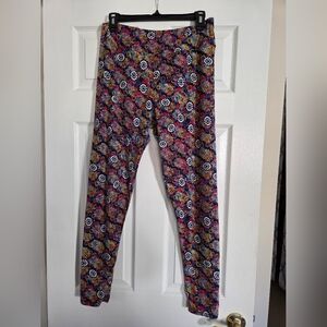 LuLaRoe Multicolor Floral Leggings Tall & Curvy